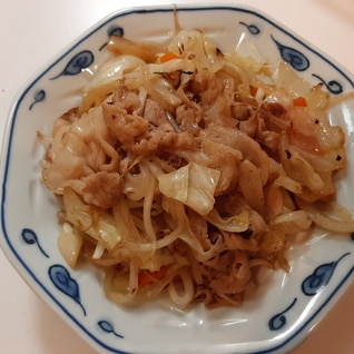 タンメン調味料で野菜炒め